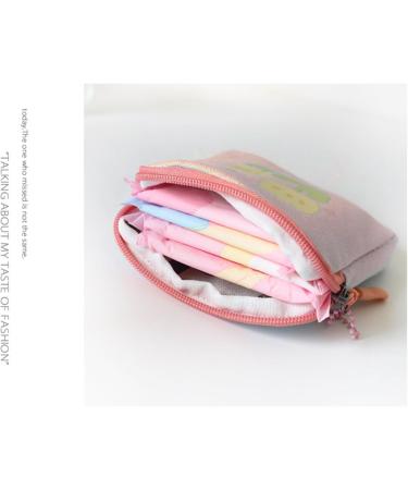 Pink Flower Pattern Pad Pocket & Organizer Bag | Feminine Product Holder for Periods Tampons & Panty Liners - YouMing - Buy Online on SooperMarket.com