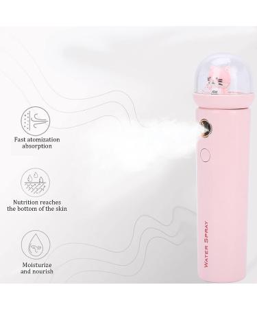 Cat Design Nano Facial Mister | Unclogs Pores, Removes Dirt & Acne | Warm Winter Moisturizing Face Steamer | Deep Cleaning & Humidifier for Home (Pink) - Buy Online on SooperMarket.com