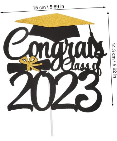 IMIKEYA 6pcs 2023 Graduation Cake Decorating Cupcake Decorating Class a Customs 2022 Graduation Cake Picks Graduation Cake Decorations 2023 Graduation Cupcake Party Supplies Make up As Shown 15x14.3cm - Buy Online on SooperMarket.com