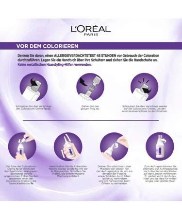 L'Or al Paris Excellence Cool Cream Hair Color - 100% Gray Coverage Ultra Cool Dark Blonde 6.11 258g Set with Shampoo & Care Cream - Buy Online on SooperMarket.com