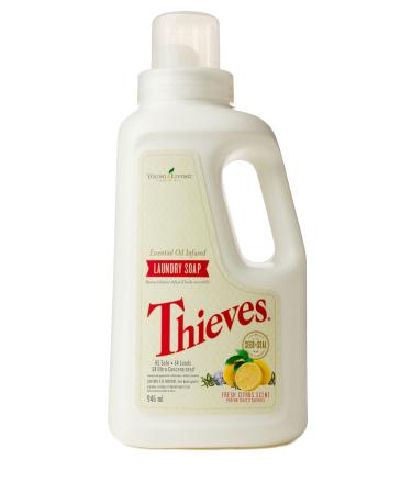 Young Living Thieves Ultra Concentrated Laundry Soap Cleaner | 32 fl oz | Potent and Plant Based | Cleaning Supplies | Laundry Detergent | Thieves Cleaning Products