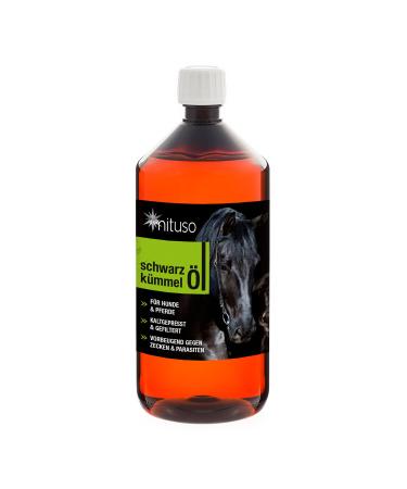 mituso black cumin oil 1L for dogs & horses cold pressed & 100% pure