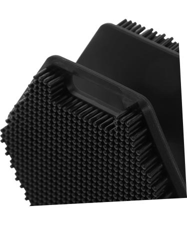 DRESSOOS Face Brush Facial Cleansing Brush Exfoliator Face Cleansing Brush Exfoliator Face Exfoliator Facial Wash Brush Silicone Face Cleansing Brush Double Sided Scrubber Silica Gel 6.50X6.50X4.00CM Black - Buy Online on SooperMarket.com