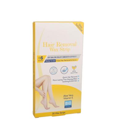 20 pieces of wax strips safe deep cleaning mild easy to use hair removal wax strip for face arms legs forearms bikini for women