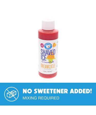 Dreamcicle Shaved Ice & Snow Cone Flavor Concentrate - 4 fl oz (Makes 1 Gallon of Syrup) - Buy Online on SooperMarket.com