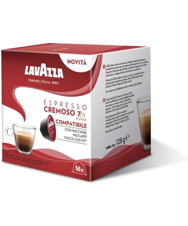 Dolce Gusto Compatible Lavazza Cremoso 16 Espresso Coffee Capsules (2) - Buy Online on SooperMarket.com