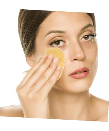 FOYTOKI Natural Sponge Greece Facial Cleansing Sponge Face Sponges for Cleansing and Exfoliating Face Cleansing Pads Facial Sponges for Women Face Sponge for Washing Face Cleansing Sponges - Buy Online on SooperMarket.com