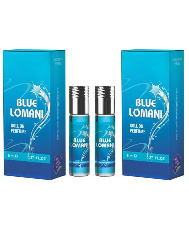 BlueQueen Fragrances Blue Lomani Roll On Perfume Attar Alcohol Free Long Lasting Perfume for Women and Men | Hypoallergenic Travel Size - 8Ml - Pack of 6 - Buy Online on SooperMarket.com