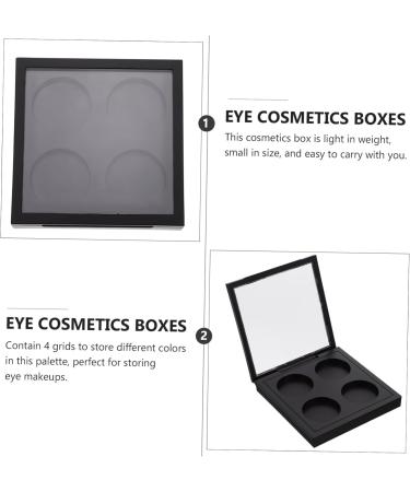 MAGICLULU 15 Pcs Eye Shadow Blank Transparent Lid Travel Cosmetic 10x9cmx3pcs Blackx3pcs - Buy Online on SooperMarket.com