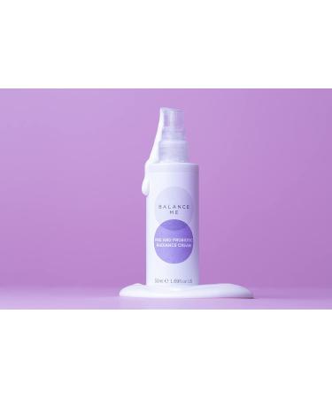 Balance Me Pre & Probiotic Radiance Cream | Vegan Face Moisturizer with Hyaluronic Acid & Squalane | All Skin Types | 50ml | Made in UK - International Shipping - Buy Online on SooperMarket.com