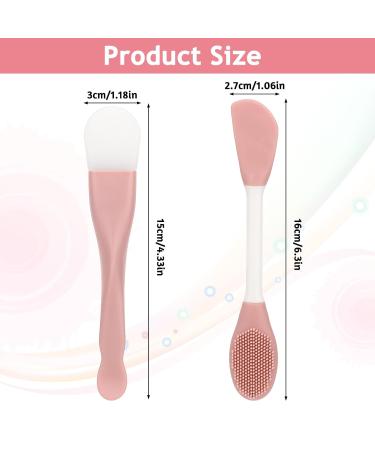 Thinp 2 Pcs Double-Ended Silicone Face Mask Applicator Tool - Ideal for Mud Clay & Gel Masks | Perfect Skin Care Brush for Effortless Application - Buy Online on SooperMarket.com