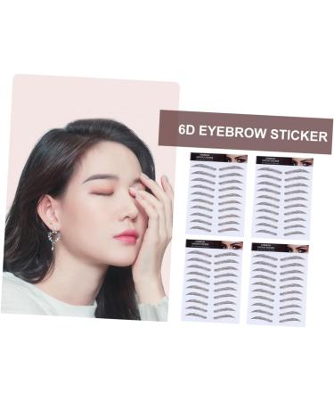 FOYTOKI Authentic Eyebrows 4pcs Stimulation Grooming Tools Natural Girl Hair-like Women Transfer Shaping False Peel Hair- D 21x15cm Brown - Buy Online on SooperMarket.com