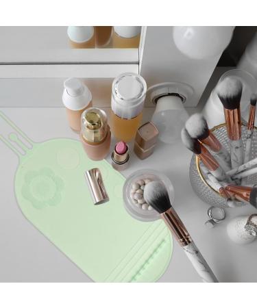 Bexdug Make up Brush Cleaner Pad Silicone Cleanser for Cosmetic Brushes Portable Cosmetic Cleaning Pads Scrubber Mat Pad for Foundation & Lip Brush green - Buy Online on SooperMarket.com