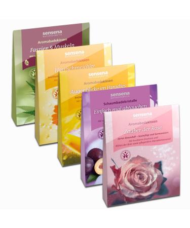 Natural cosmetics aroma bath pillow value pack "Relaxation" 4x 60g 1x 100g