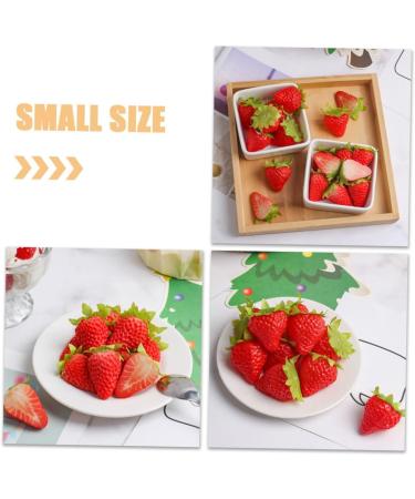 Alipis Fruit Decor 40 Pcs Artificial Strawberry Fruit Home Decor Strawberries Fake Strawberry Lifelike Strawberry Cute Strawberry Stuff Strawberry Birthday Decorations Pvc Props Window As Shownx4pcs 4.00X3.00X3.00CMx4pcs - Buy Online on SooperMarket.com