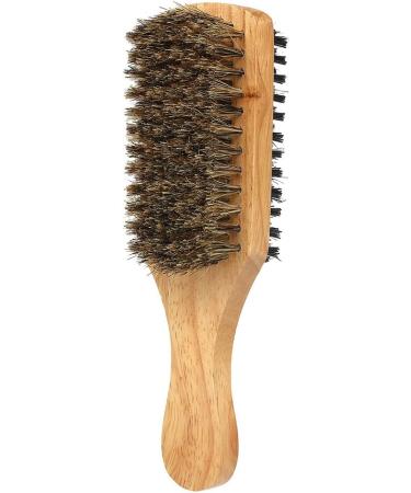 Double-Sided Men's Beard Brush with Solid Wood Handle - Facial Hair and Mustache Grooming Comb - Buy Online on SooperMarket.com