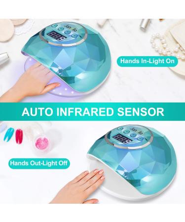 Janolia 86W LED UV Nail Dryer Lamp - Professional Gel Nail Lamp with Sensor & LCD Display - Perfect for Fingernail & Toenail Designs - 4 Timer Settings - Ideal for All Gel Nails - Buy Online on SooperMarket.com
