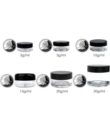 Beauticom 24 Pack Clear Jars with Purple Lids - 20G/20ML BPA-Free for Lotion Creams Toners & Makeup Samples - Ideal for eCommerce & International Shipping - Buy Online on SooperMarket.com