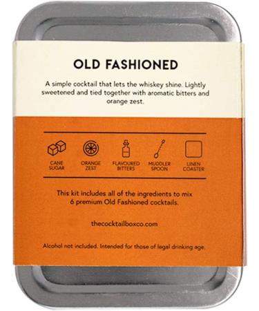 Old Fashioned Cocktail Kit - Premium Travel Mixology Set with Muddler, Sugar Cubes, and Bitters | The Cocktail Box Co. Old Fashioned Bar Kit - Buy Online on SooperMarket.com