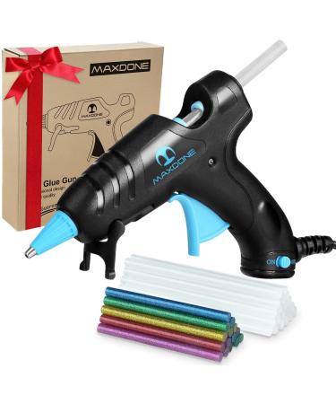 Hot Glue Gun Mini Glue Gun - MAXDONE Glue Gun Kit Glue Sticks 30PCS Crafting High Temp Heat up Fast Small Clear and Colored Sticks  Ideal for Quick Repairs DIY Projects Arts Classroom 20W New Releases 3in1