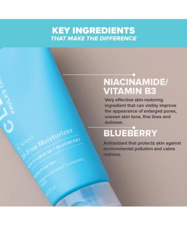 Paula's Choice Clear Oil Free Night Cream - Moisturizing Niacinamide & Ceramide for Acne & Oily Skin - 60ml - Buy Online on SooperMarket.com