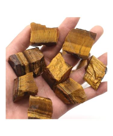 Natural Raw Yellow Tiger Eye Stone Crystal Rough Reiki Gemstone Specimen for for Decoration Stone Generator FZUGEDRLI (Size : 100g)
