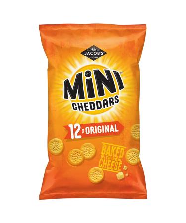 Jacob's Mini Cheddars Original Cheese Snacks 12 x 25g