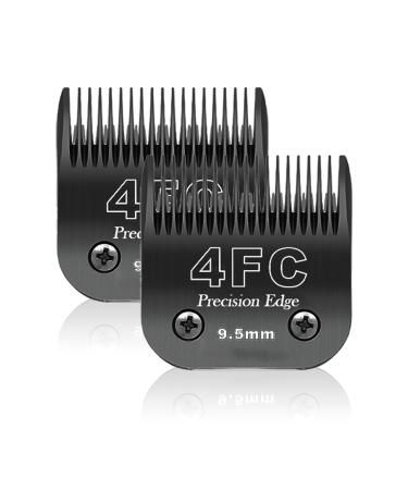 4F replacement knife for the fur care of dogs compatible with Heiniger/Moser Max45/Andis/Oster A5/choice 10 km series clipper for dogs size 4f 3/8 inch (9.5 mm) cutting length 2 units 4F-9.5 mm (2 sets)