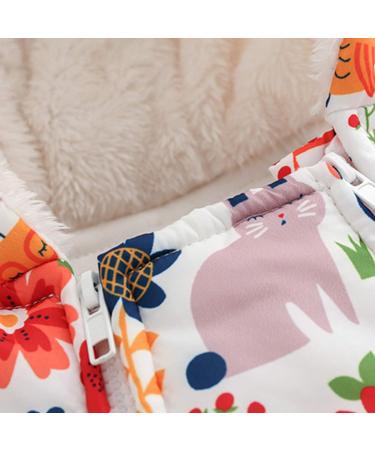 Famuka Baby Snowsuit Romper | Fleece-Lined Winter Outfit 0-3 Months Orange - Buy Online on SooperMarket.com
