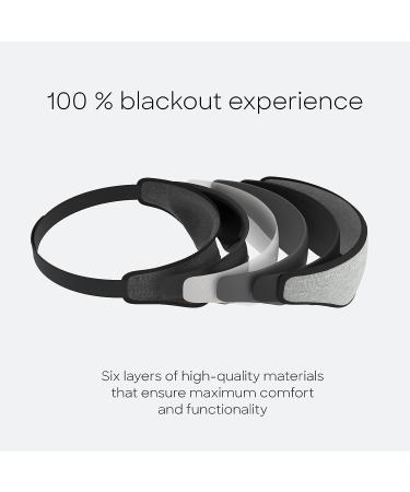 OSTRICH PILLOW 3D Ergonomic Eye Mask - Midnight Grey | Adjustable Shape for Sleeping, Resting, Relaxing | Blocks Light for Total Darkness - Buy Online on SooperMarket.com