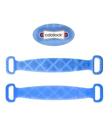 Silicone Bath Body Brush, Long Exfoliating Back Scrubber Massager, Sky Blue - Buy Online on SooperMarket.com