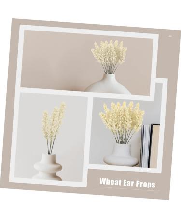 Amosfun 24pcs Wheat Ear Flower Silk Flower Office Decore Window Trim Decor for Living Room Fake Wheat Ear Wheat Decoration Natural Decorate Artificial Flower Straw Flower Arrangement Beige 30X1.5CM - Buy Online on SooperMarket.com