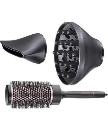 Remington Curl & Straight Confidence Hairdryer D5706 - Lightweight Ionic Dryer with Diffuser, Curling & Smoothing Nozzles - Buy Online on SooperMarket.com