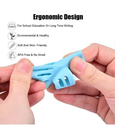 Baij Writing Aid for Children - 13-Piece Silicone Pencil Grips Set for Handwriting Correction | Multi-Colored Finger Grippers for Progressive Improvement - Buy Online on SooperMarket.com