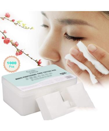 Portable Cleansing Cotton 1000Pcs Boxed Disposable Ultra-Thin Cotton Makeup Remover Wipes Nail Polish Remover Cleansing Facial Tissue Paper Soft Comfortable (Color : White Size : 5 * 6cm) 5*6cm White - Buy Online on SooperMarket.com