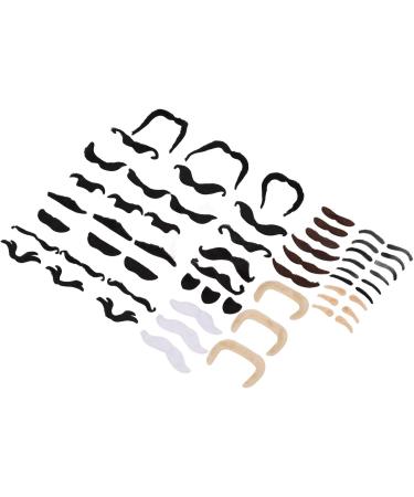 Fake Eyebrow Beard Set Short Flannel Artificial Eyebrow and Moustache Easy to Apply Soft Material Application Occasion Applicable People - Buy Online on SooperMarket.com