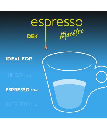 Lavazza Espresso Maestro DEK Medium Roast Coffee Capsules Compatible with Nespresso Original Machines Round and well-balanced espresso notes of dried fruit light chocolate aftertaste (100 pack) Decaf 10 count (Pack of 10) - Buy Online on SooperMarket.com