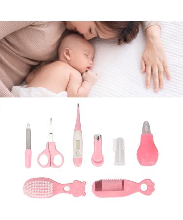Semme Baby Healthcare Grooming Kit - 8Pcs Set for Nose Cleaning, Nail Clipping, and Toothbrush for Infants - Buy Online on SooperMarket.com