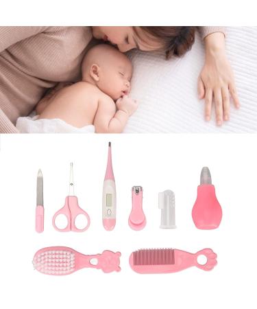 Baby Healthcare Grooming Kit: Nose Cleaner, Nail Clippers, Scissors, Toothbrush, Comb - 8Pcs - Buy Online on SooperMarket.com