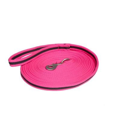 Rhinegold Carnival Lunge Rein Black / Pink