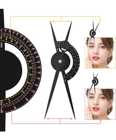 Mikinona Brow Mapping Ruler Eyebrow Positioning Ruler Miniature Tools Eyebrow Balance Ruler Eyebrow Shaper Advanced Eyebrow Card - Buy Online on SooperMarket.com