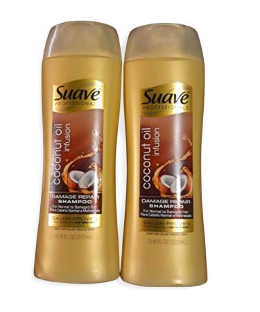 Suave Professional Coconut Oil Infusion Damage Repair Shampoo (Pack of 2)