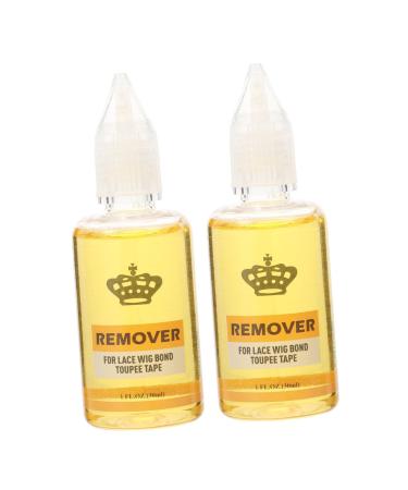 Gogogmee 2 Hair Extension Glue Remover Hair Bonding Remover Bonding Glue Remover Lace Glue Remover Hair Glue Remover Wig Adhesive Glue Remover Glue Remover for Lace Wig 30ml Remover Plastic
