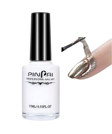Liquid Latex Nails Peel Off Liquid Latex For Nail Art Skin Barrier Protector for Gel Polish Fast Drying Odorless Cuticle Base Coat Nail Polish Guard Liquid Tape Protector-15ML (White)