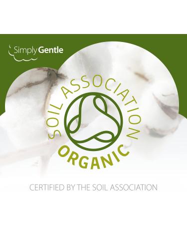 Simply Gentle Organic Cotton Pads Dual sided - Sealed Edges - Low Lint - 100% Organic Cotton Wool 100 Count (Pack of 6) - Buy Online on SooperMarket.com