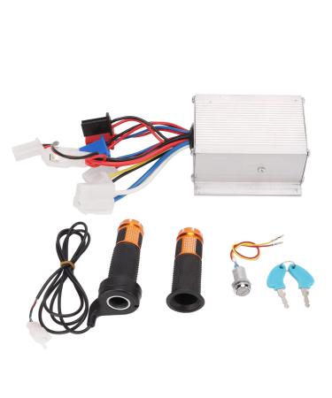 Motor Speed Controller Kit 24V 250W Brushed Motor Speed Controller Throttle Grip Power Lock Kit for Electrical Scooter Bike Tricycle
