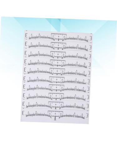 Beavorty 100pcs Disposable Eyebrow Ruler Makeup Stickers Eyebrow Shaping Stencils Eyebrow Measure Modify - Buy Online on SooperMarket.com