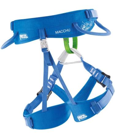 Petzl MACCHU Kids' Climbing Harness - Adjustable Seat Harness for Children Under 40kg - Blue (One Size) - Buy Online on SooperMarket.com