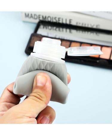Gemice Travel Bottles for Toiletries CAA Approved 90ml Silicone Travel Bottles BPA Free Leak Proof Squeezable Travel Size Containers Travel Accessories for Shampoo Conditioner Lotion (4 Pack) Grey - Buy Online on SooperMarket.com