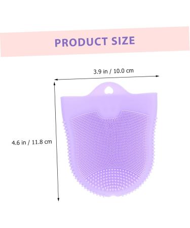 Beavorty Cleansing Massage Finger Cots Cleansing Facial Brush Skin face Scrubber for Women deep Cleaning Brush face wash Scrubber face Lotion for Women Silica Gel Makeup Remover Miss pores Violet 11.8X10CM - Buy Online on SooperMarket.com